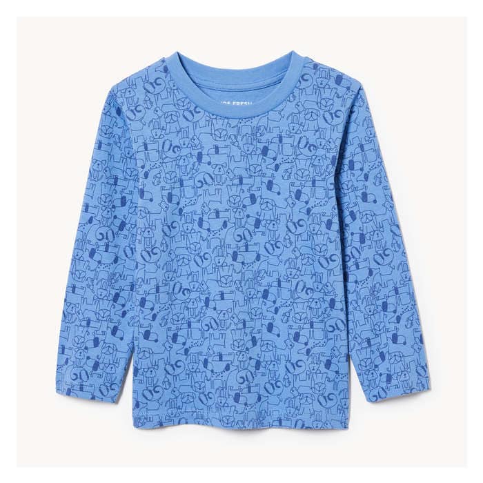 Toddler Boys' Printed Long Sleeve